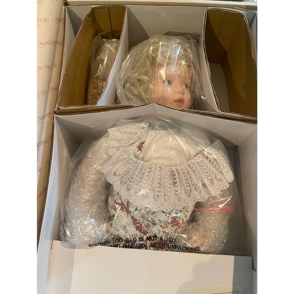 Hamilton Heritage Porcelain Doll- Ashley - Picture 3 of 8